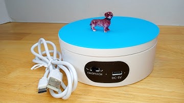 Mcbazel 360 Degree Rotating Display Stand, 5.4 Inches Electric Rotating Turntable with Low Noise