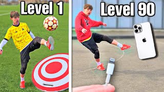 TRICK SHOTS from Level 1 To Level 100 (Football\/Soccer)