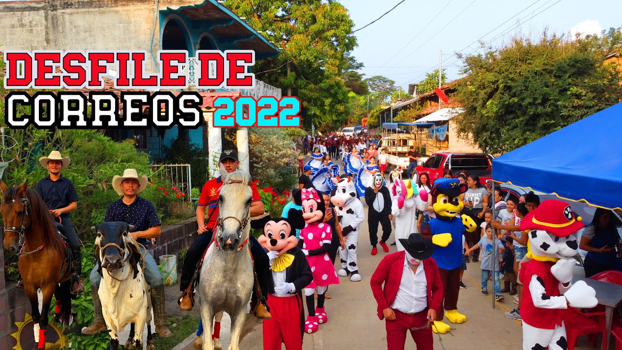 Desfile de Correos en San Nicolas El Guayabo Sensuntepeque Cabañas 2022
