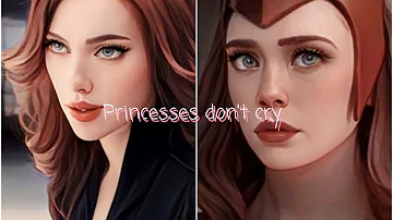 🖤 Princesses Don't Cry 🖤    #princessdontcry #wandamaximoff #blackwidow #natasha #princess #dontcry