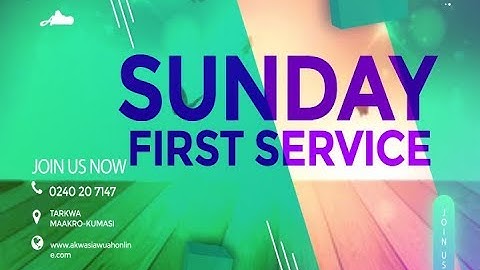 SUNDAY FIRST SERVICE @SIKKA 895 FM ON 12TH JULY 2020 BY EVANGELIST AKWASI AWUAH(2020 OFFICIAL VIDEO)