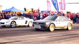 AUDI S2 TURBO 1000HP 10.0 vs OPEL SPEEDSTER 10.01