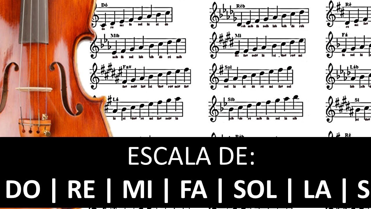 ESCALAS MUSICAIS NO VIOLINO (Completo)