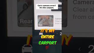 Tesla Said Clean the Camera… It Was My Carport #shorts