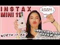 FUJIFILM'S INSTAX MINI 11 UNBOXING AND REVIEW | WORTH IT BA OR SAYANG PERA? | PHILIPPINES