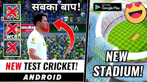 Sabka Baap! Like WCC2 | New Test Cricket Game in Android | New Stadium | HD Graphics