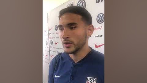 Cristian Roldán after the USMNT vs Chile - 2019