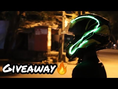 Led Helmet Install Helmet lights installation and Giveaway🔥 - YouTube