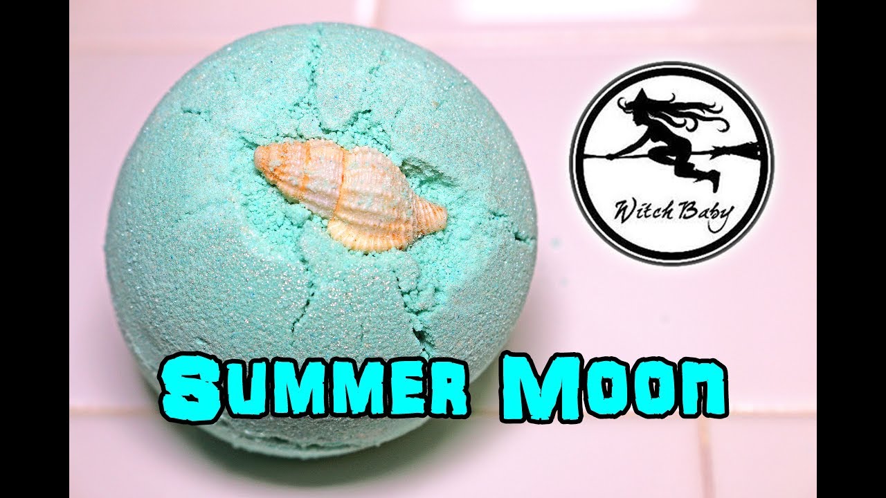 Witch Baby Soap SUMMER MOON Bath Bomb DEMO Underwater REVIEW