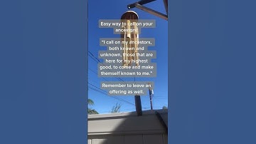 Thumbnail of Easy way to call your ancestors! #ancestors