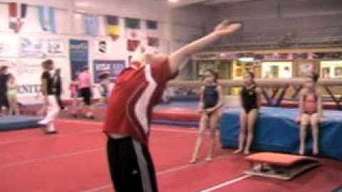 front handspring layout drill