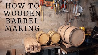 Do-it-yourself oak barrel. DIY. How to Wooden BARREL Making with amazing skills.