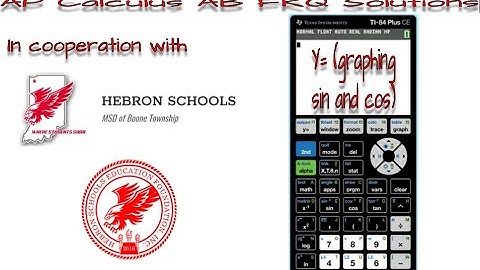 Graphing Y = sin x and Y = cos x (TI 84 Plus CE)