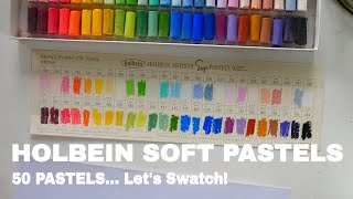 Are Holbein Soft Pastels Worth It? | 50 Color Set Unboxing & Swatches