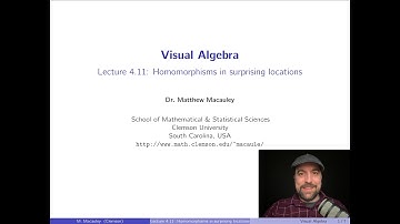 Visual Algebra, Lecture 4.11: Homomorphisms in surprising locations