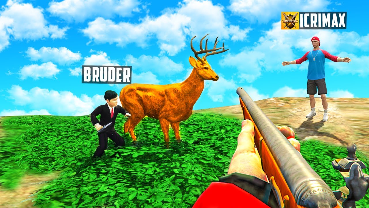 KLEINER BRUDER geht JAGEN in GTA 5 RP!