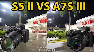 Panasonic Lumix S5 ii vs Sony A7S iii - Low Light Test