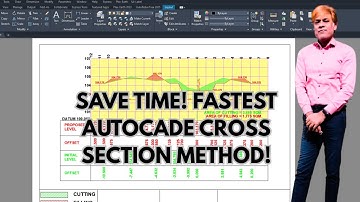 How to Create Cross Sections of canal darins etc. in AutoCAD Quickly & Easily - Part 6