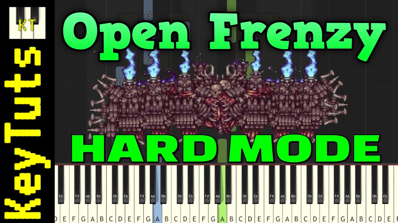 Open Frenzy [Terraria: Calamity Mod] - Hard Mode [Piano Tutorial] (Synthesia)