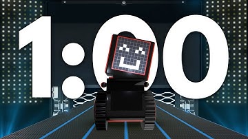 Robotic Countdown Timer: 1 Minutes of Futuristic Beats