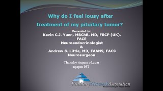 Why do I feel lousy after treatment of my pituitary tumor?