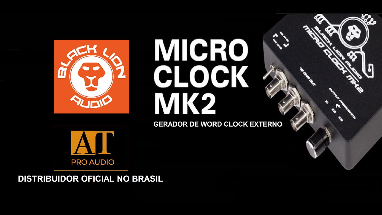 GERADOR DE WORD CLOCK EXTERNO BLACK LION AUDIO MICRO CLOCK MK2