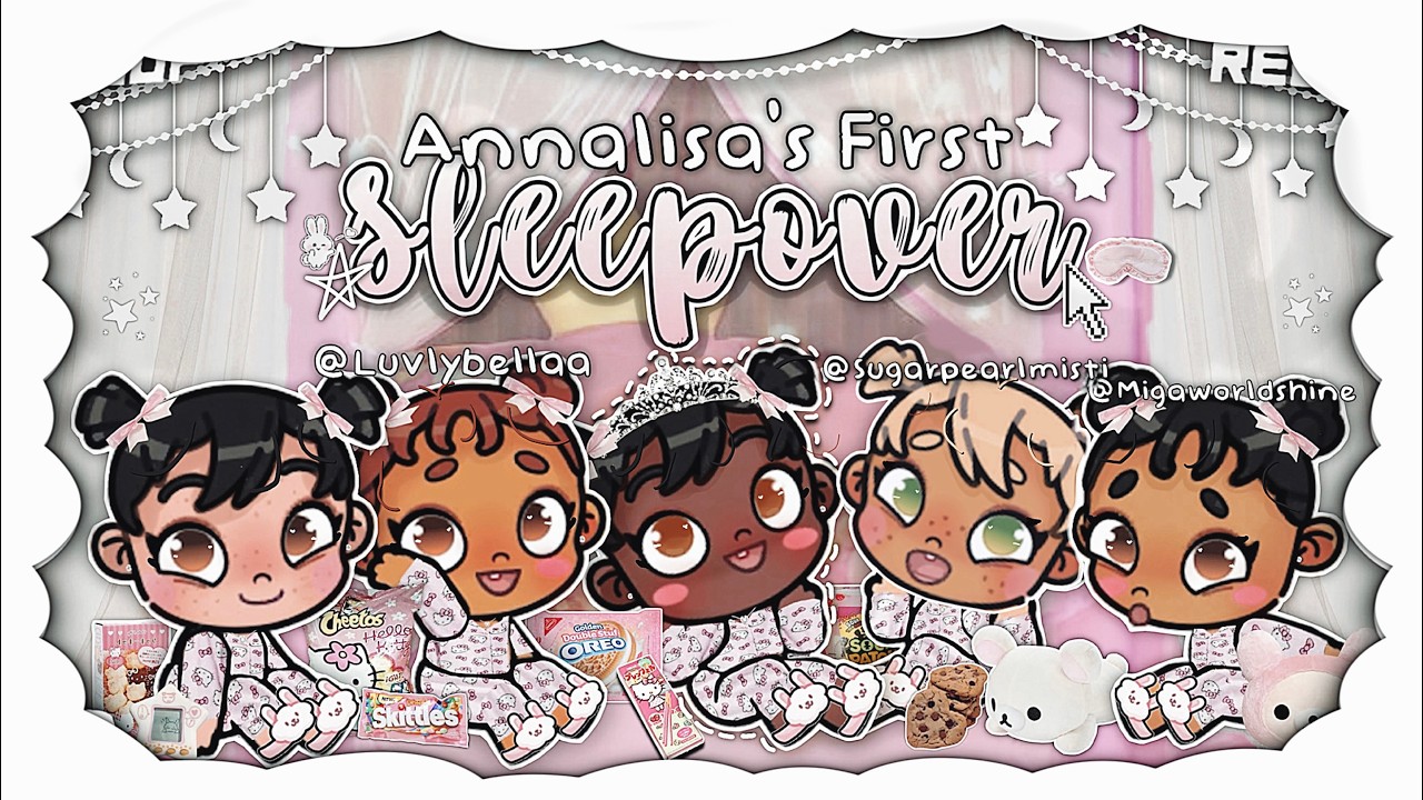 Annalisa’s First SLEEPOVER! 🥹🎀✨ FT: @LuvlyBellaa + more! || *With Voice* 🔊 || Avatar World 🌎