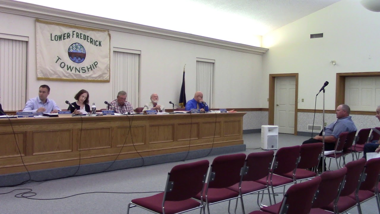 (5 of 6) Lower Frederick Township Board of Supervisors 7/3/2018