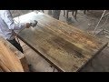 How To Build Dining Table From Pairing Wood Logs // Amazing Product Completed