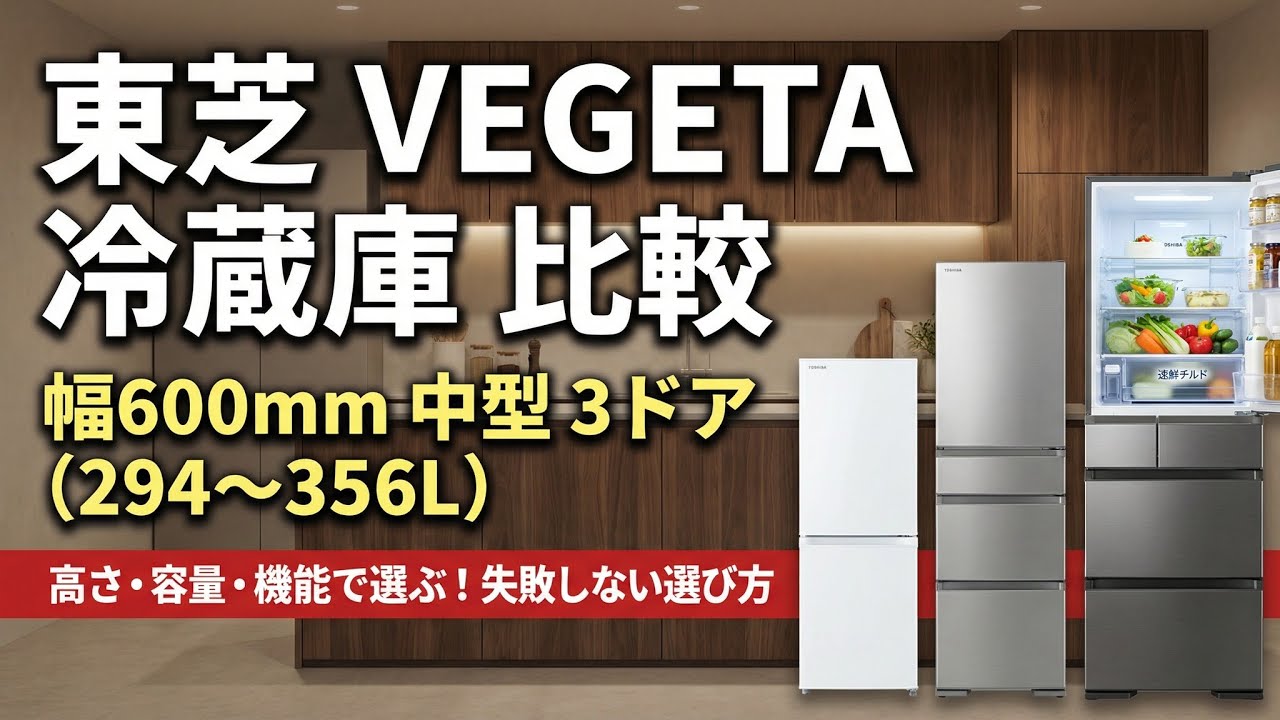 幅60.0㎝ 冷蔵庫 TOSHIBA(東芝) | Amazon TOSHIBA 3ドア冷蔵庫 【おすすめ】 294L 右 3ドア GR-W29SC(KZ) 冷蔵庫・冷凍庫