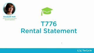 T776  Rental Statement  September 25, 2020