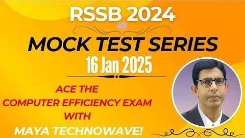RSSB LDC 2024 EFFICIENCY MOCK TEST MS-WORD & EXCEL II LDC TEST SERIES DATE:16/JAN/25 II BY MANOJ SIR