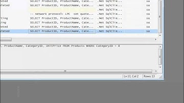 21-How to trace incoming SQL statements to SQL Server Database (using SQL Server Profiler)