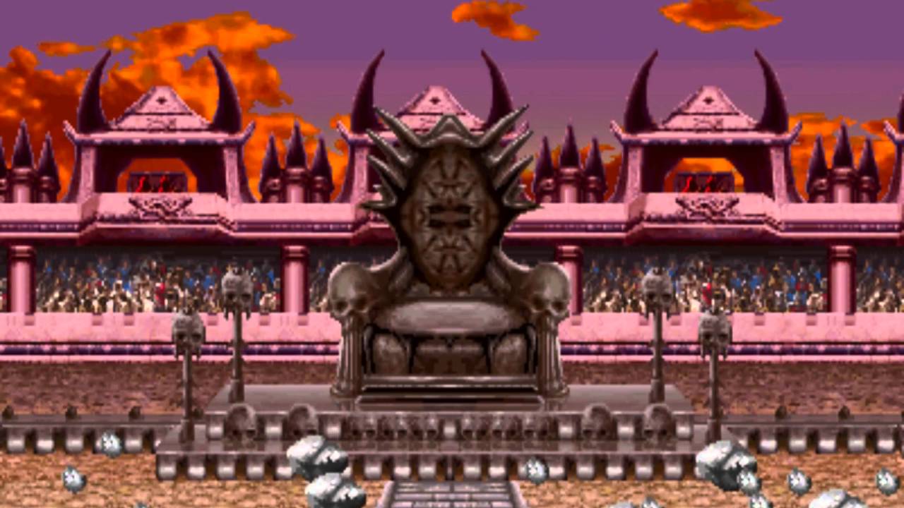 1068 Mortal Kombat II Plus (ARC) Bosses (1/2): Shao Kahn gameplay