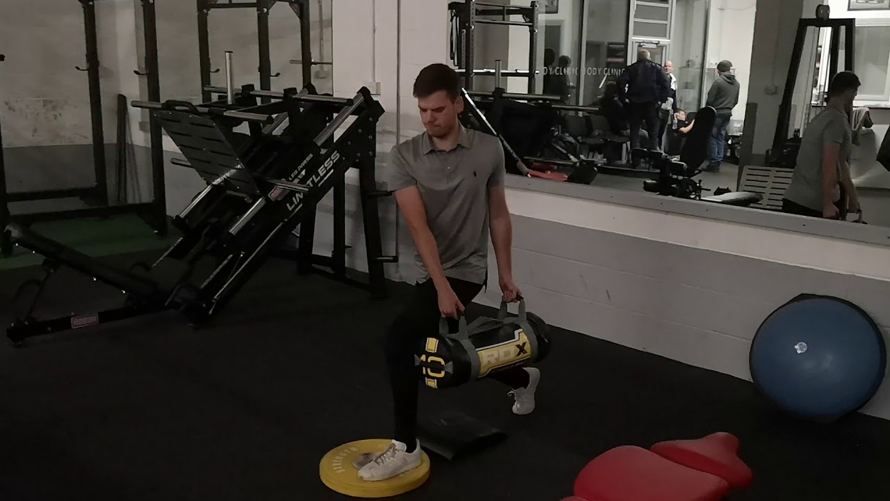 Lateral Loaded Split-Squat - YouTube
