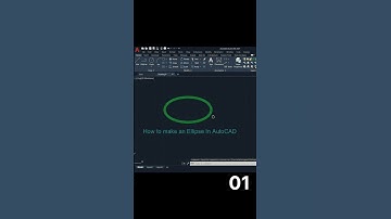 How to draw an Ellipse 🤔 in AutoCAD | Ellipse short cut in AutoCAD 💯 #cad #autocad @Tech-Adda73