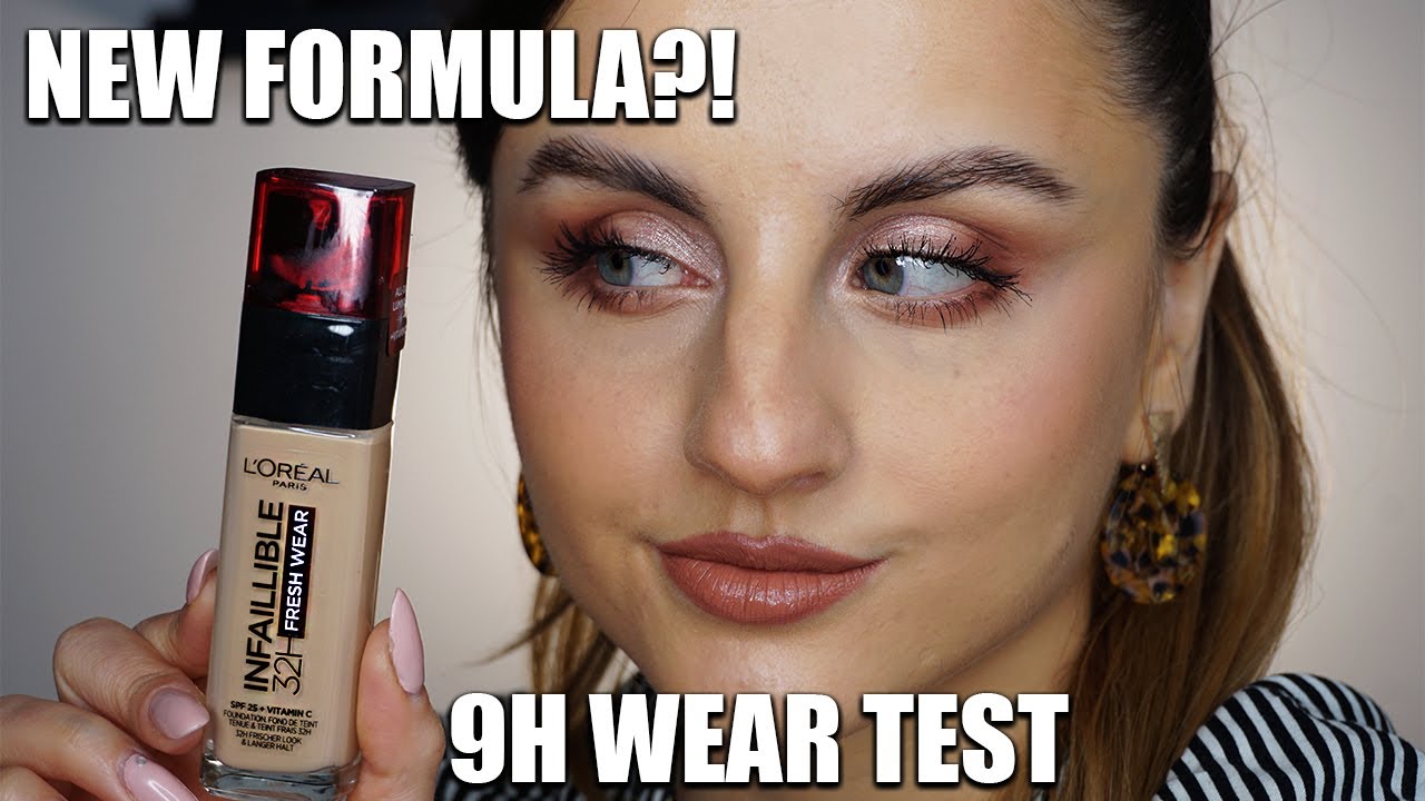 NEW L'Oreal Infallible 32h fresh wear foundation review & wear test