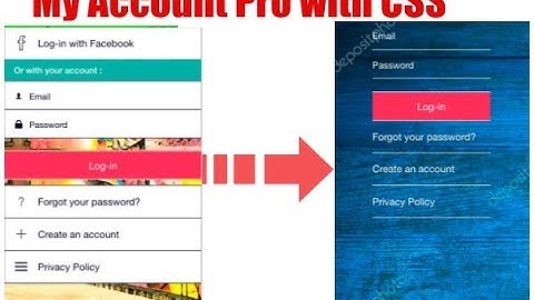My Account Pro - Customisation using css for Siberian CMS