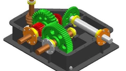 Multistage Gear Reducer | Final Assembly | Solidworks Parts & Assembly Modeling