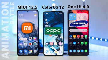 MIUI 12.5 vs ONE UI 4.0 vs ColorOS 12 - ANIMATION BATTLE | Which is the Best ?