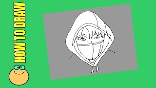 How to draw fortnite | Ikonik Skin | Step-by-Step Pictures