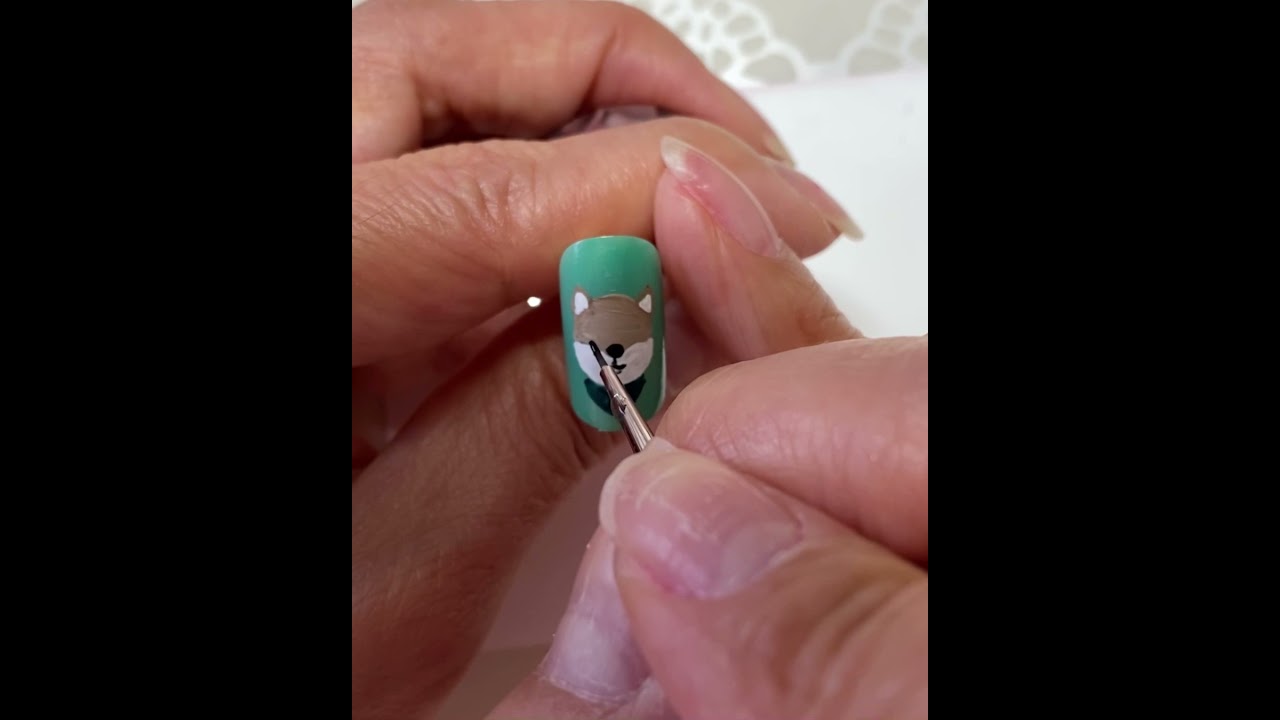 ネイル検定試験2級アート犬を描いてみました Youtube