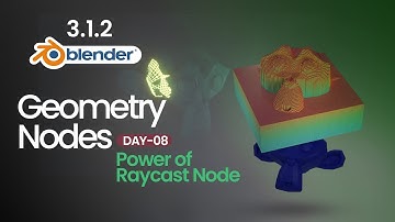 Day 08- Raycast Node - Blender Geometry Nodes Tutorial | Geometry Nodes for Beginners | Avtar Dohla