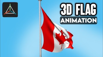 Create Realistic 3D FLAG ANIMATION in Mobile / PRISMA 3D
