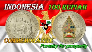 100 RUPIAH 1978 INDONESIA  Commemorative  Coin FAO - DETAILS  WORTH COLLECTING