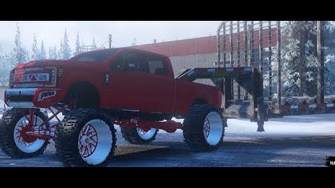 Snowrunner: modding the new f350 and other things
