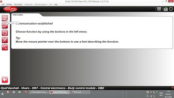 Delphi Ds150 - Opel/Vauxhall Vivaro Multifunction DTC Scan