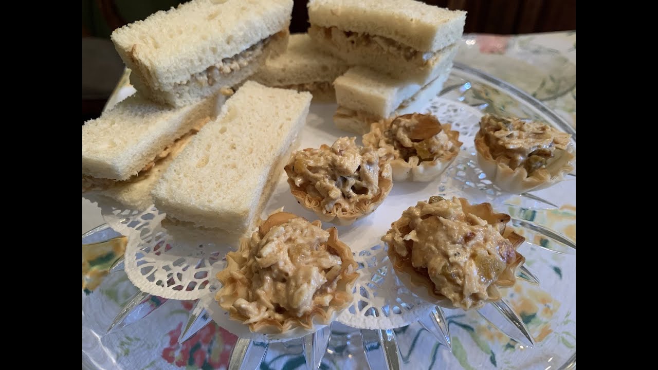 Coronation Chicken Sandwiches For Afternoon Tea