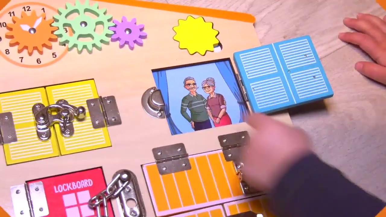 LockBoard - Max & Lea - Busyboard complète pour enfants dès 2 ans