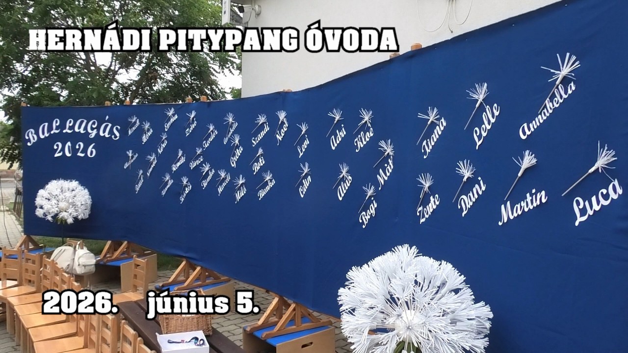 Ballagás a Hernádi Pitypang Óvodában 2026
